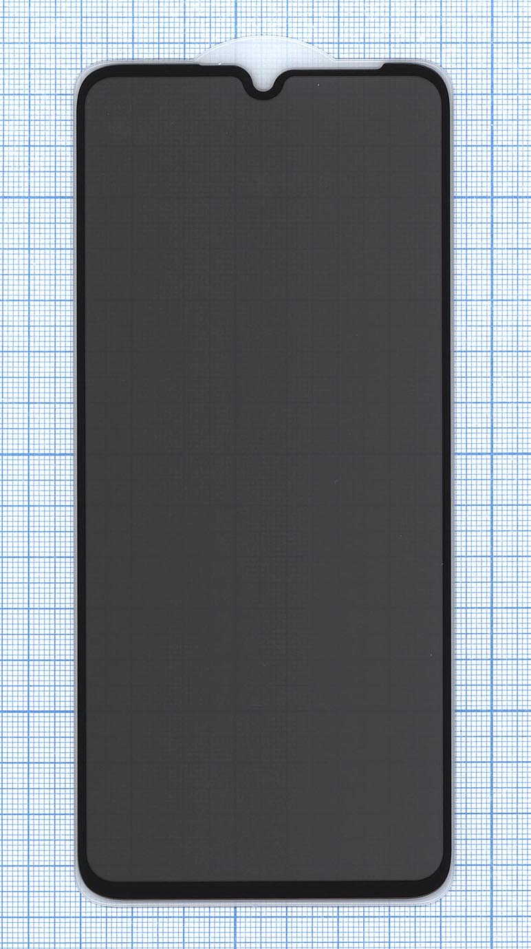 Защитное стекло Privacy "Анти-шпион" для Xiaomi Redmi 13C / Poco C65 черное