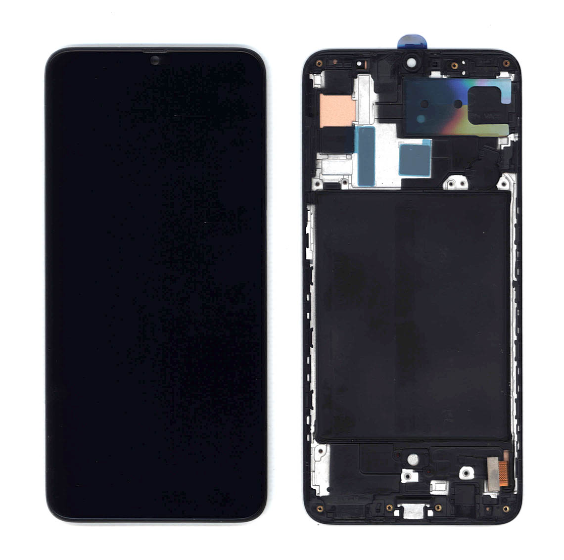 Дисплей для Samsung Galaxy A70 SM-A705F в сборе с тачскрином и рамкой (TFT) черный
