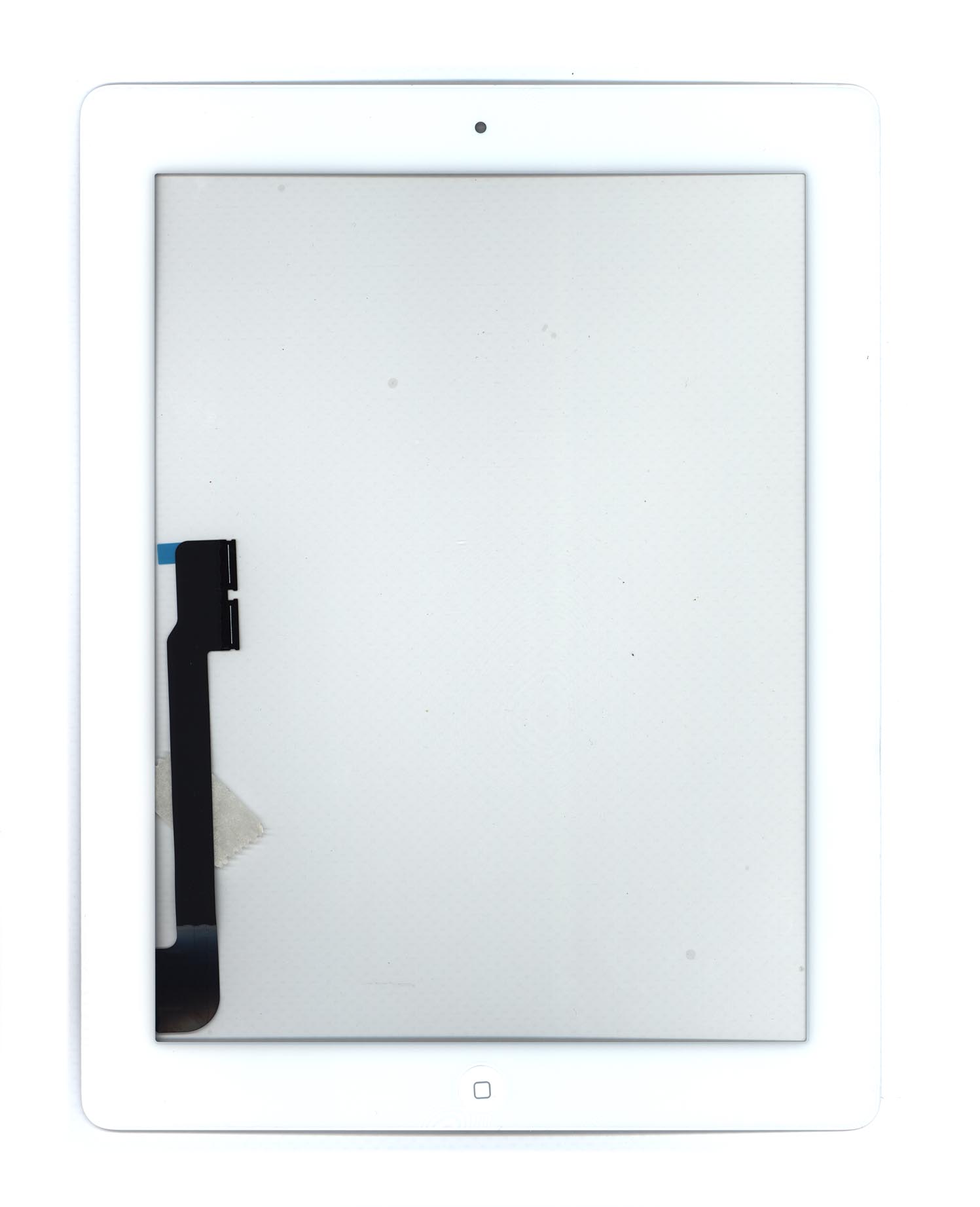 Сенсорное стекло (тачскрин) для iPad 3 белое с кнопкой