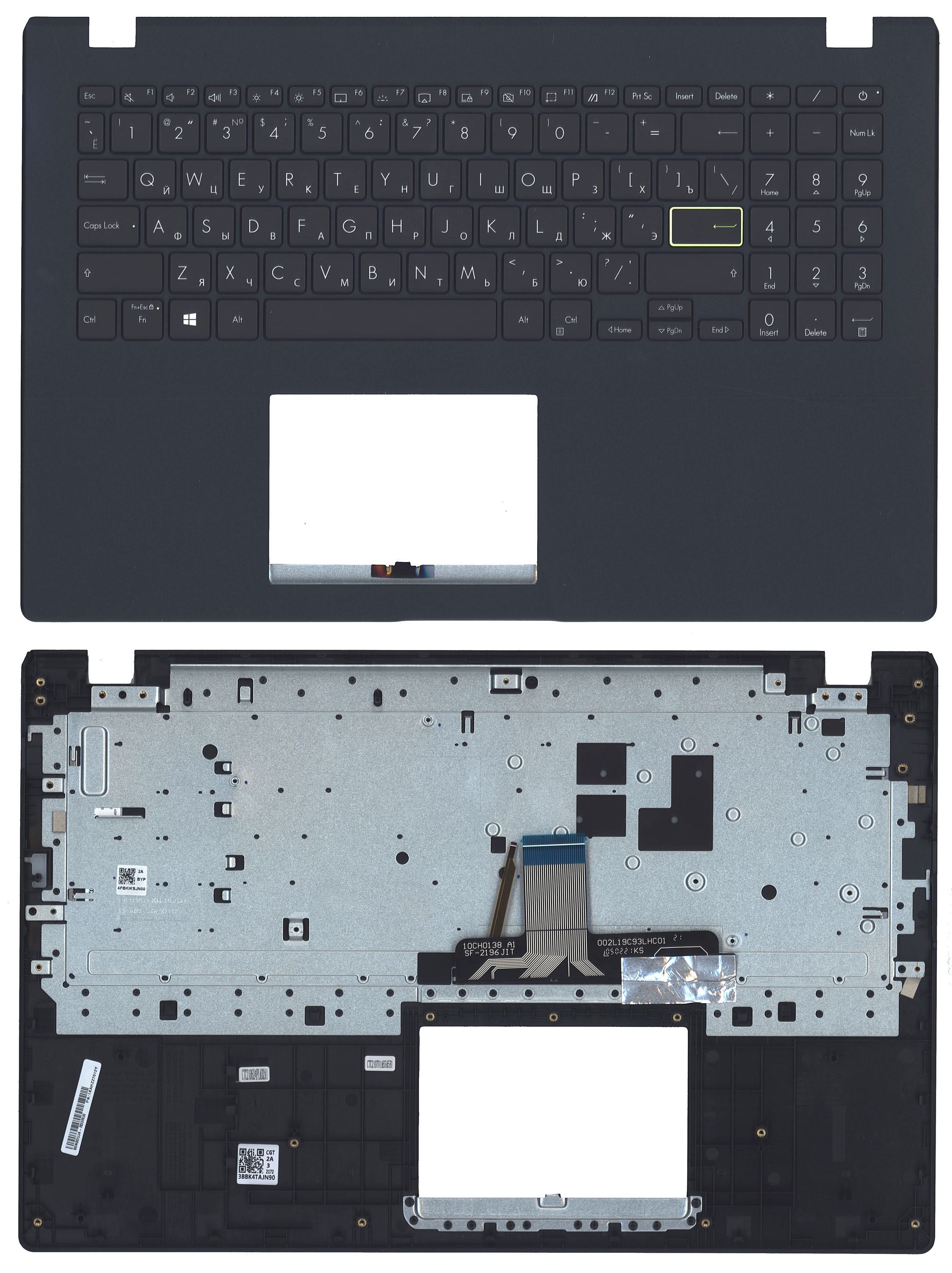 Топкейс для Asus E510KA черный
