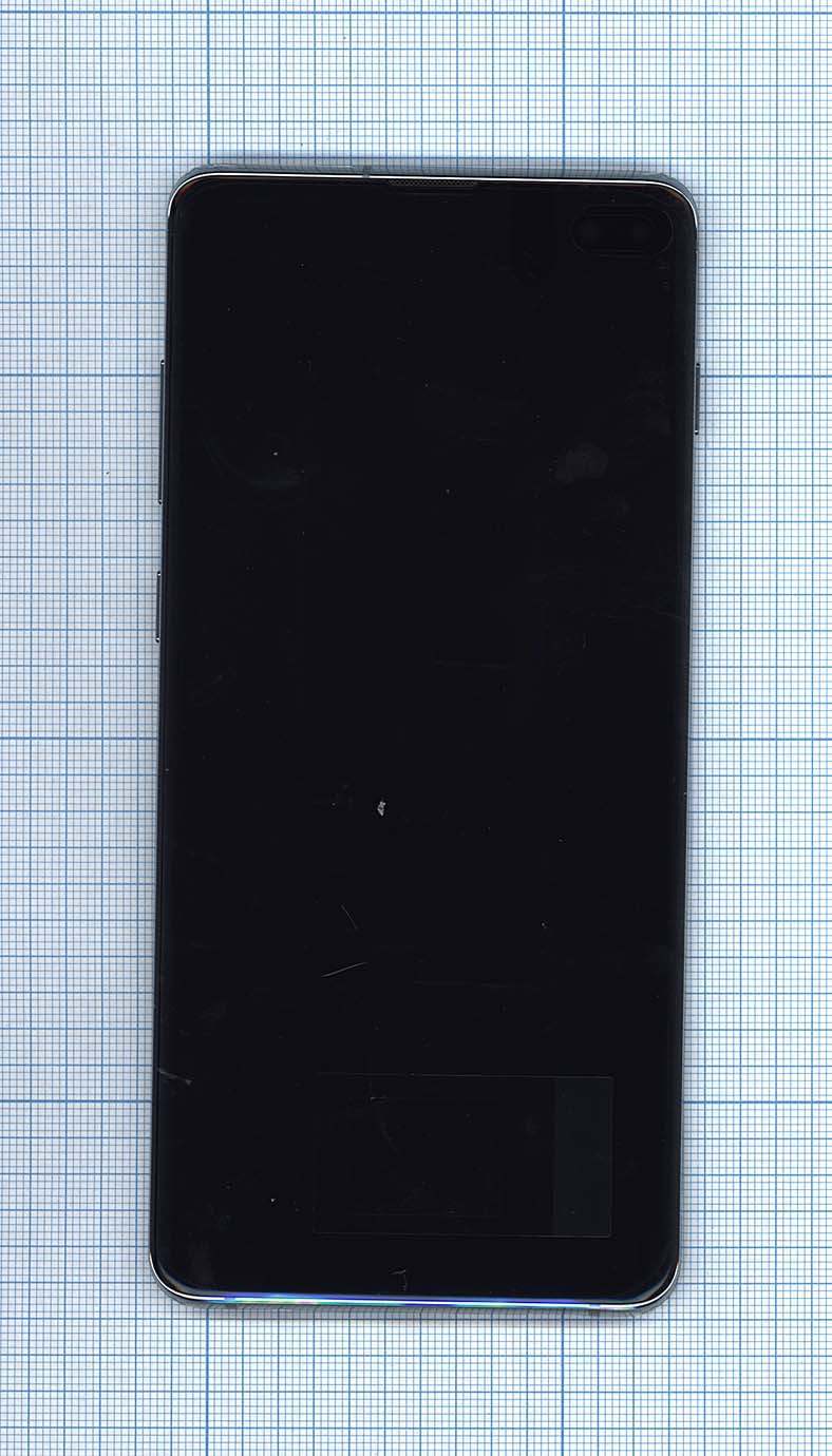 Дисплей для Samsung Galaxy S10+ SM-G975F в сборе с тачскрином и рамкой зеленый
