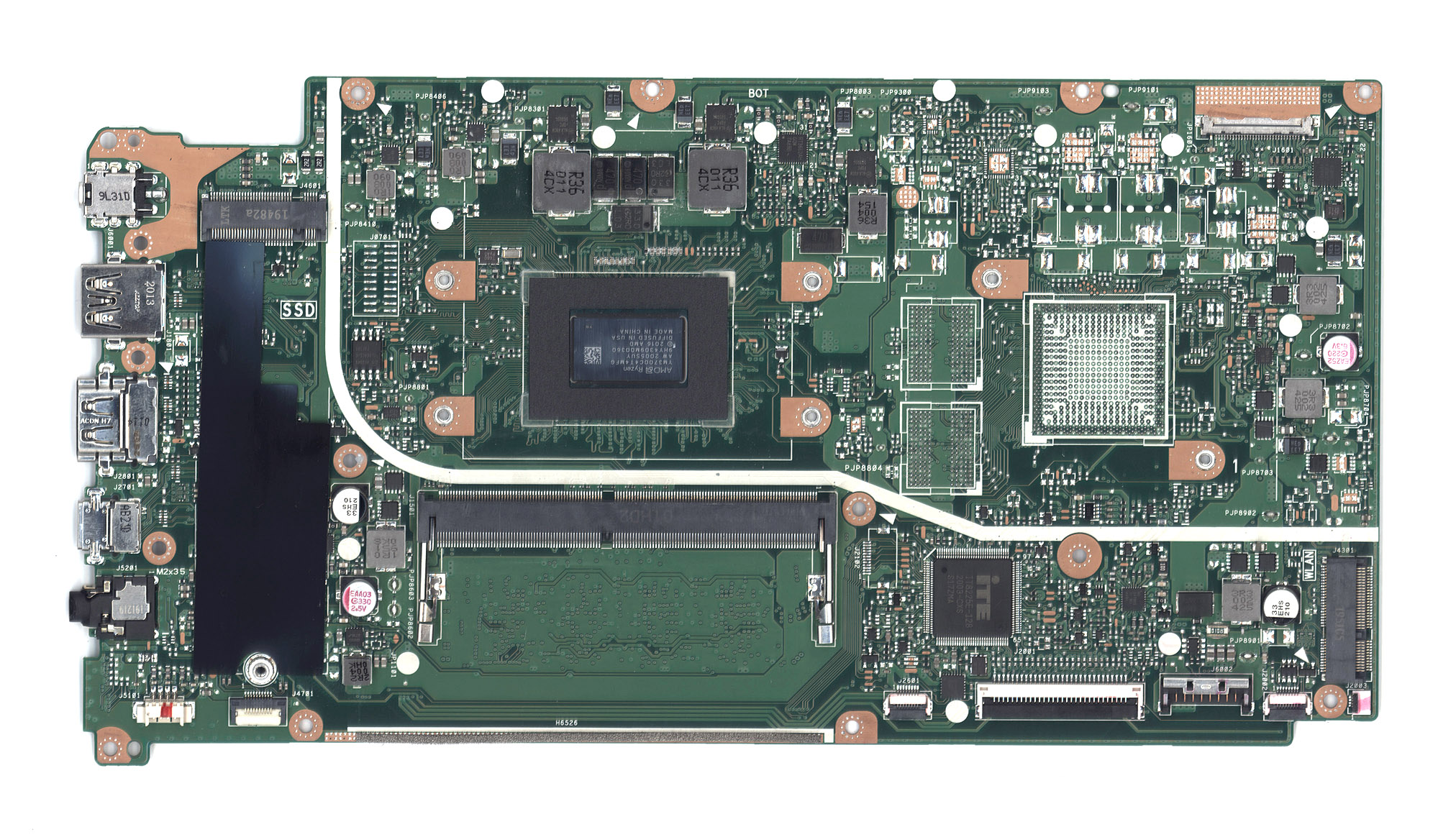 Материнская плата для Asus X512DA 8G/R7-3700U 90NB0LZ0-R00160