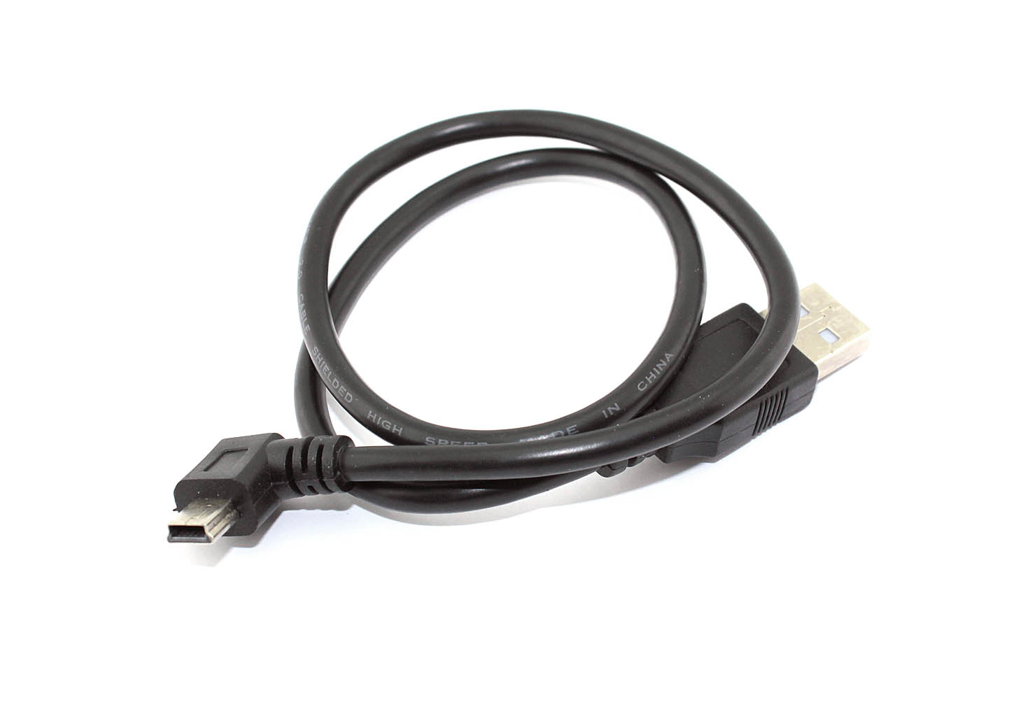 Кабель USB Type A на Mini USB угол вправо 0,5 м