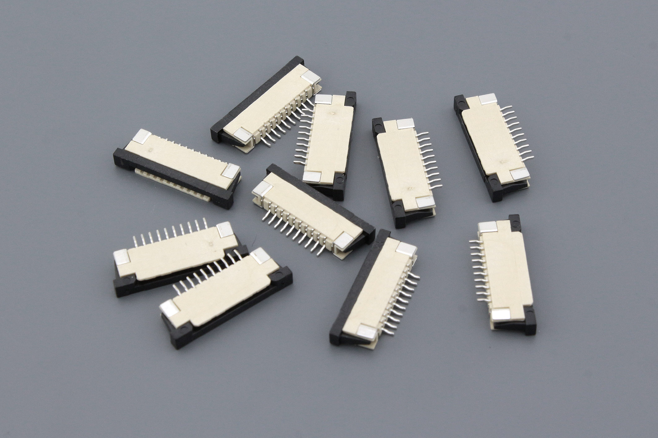 Разъем FPC Half Coverage Bottom Contact 1.0K-BX-10PWB 10 pin высота 2мм шаг 1мм 10 шт