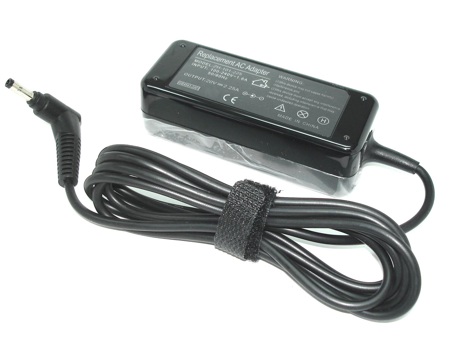 Блок питания (сетевой адаптер) для ноутбуков Lenovo 20V 2.25A 45W 4.0x1.7mm REPLACEMENT