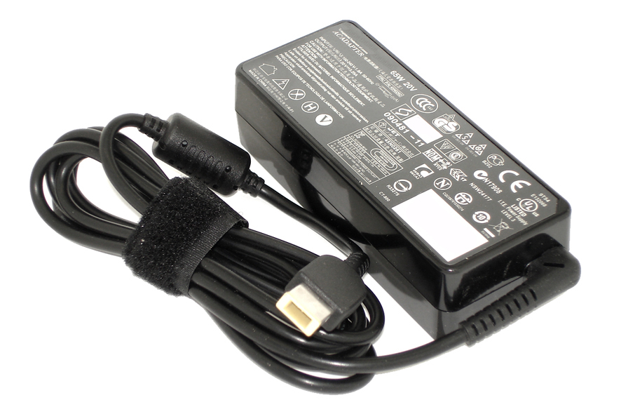 Блок питания (сетевой адаптер) для ноутбуков Lenovo 20V 3.25A 65W Rectangle (прямоугольный)