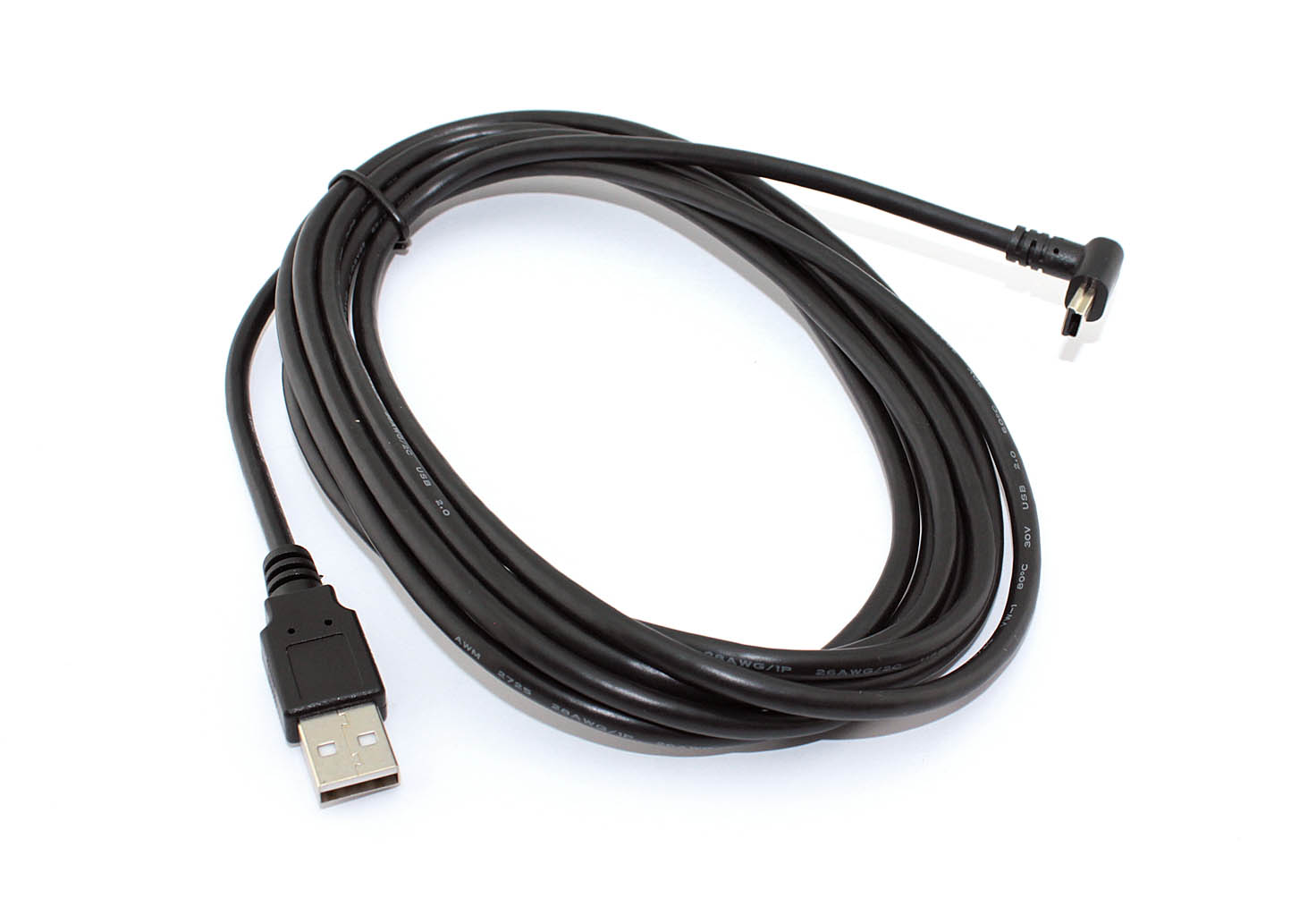 Кабель USB Type A на Mini USB угол вверх 3 м