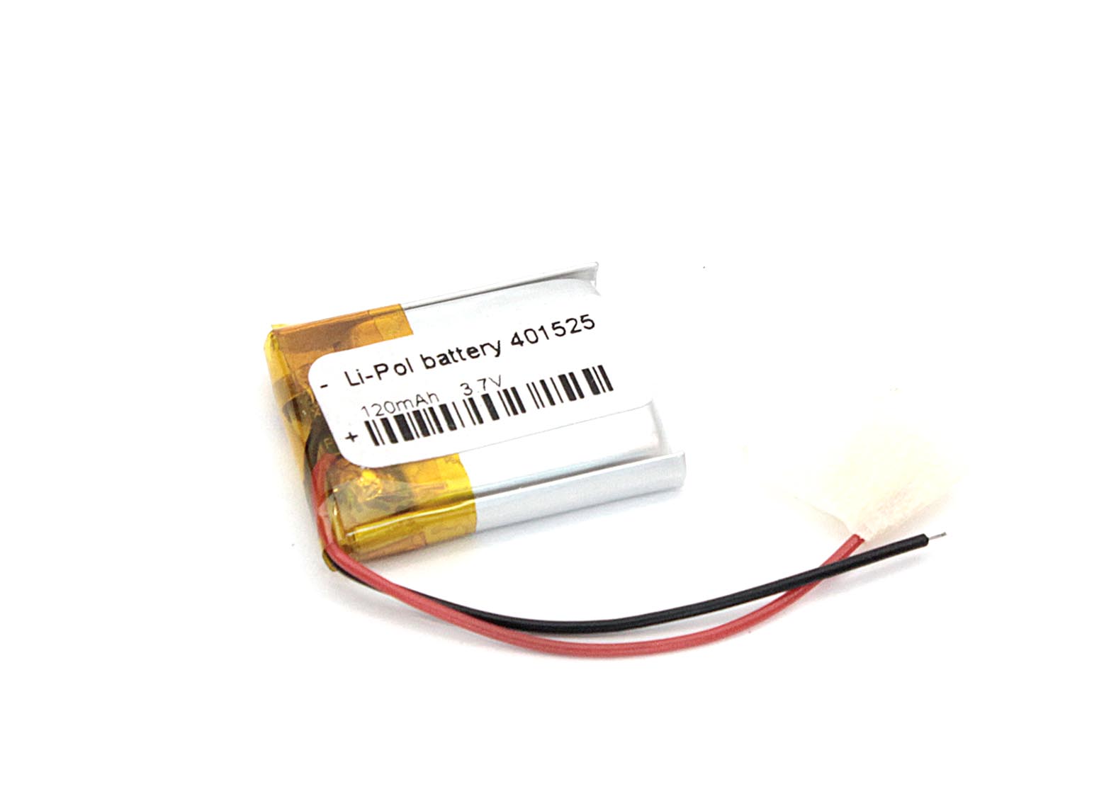 Аккумулятор Li-Pol (батарея) 4*15*25мм 2pin 3.7V/120mAh