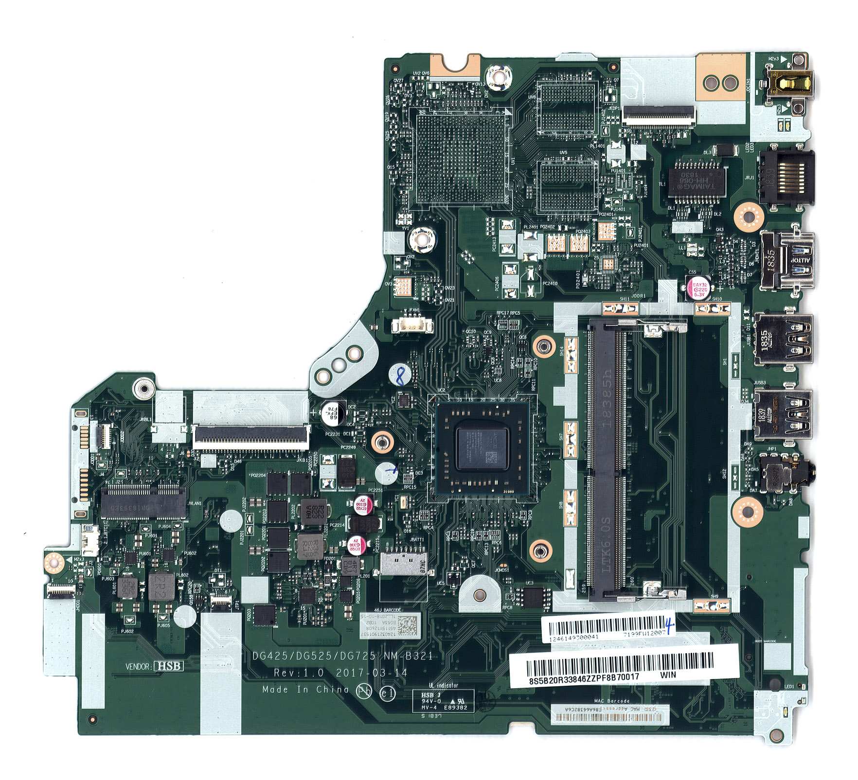 Материнская плата для Lenovo 330-15AST A9-9425 UMA WIN NM-B321