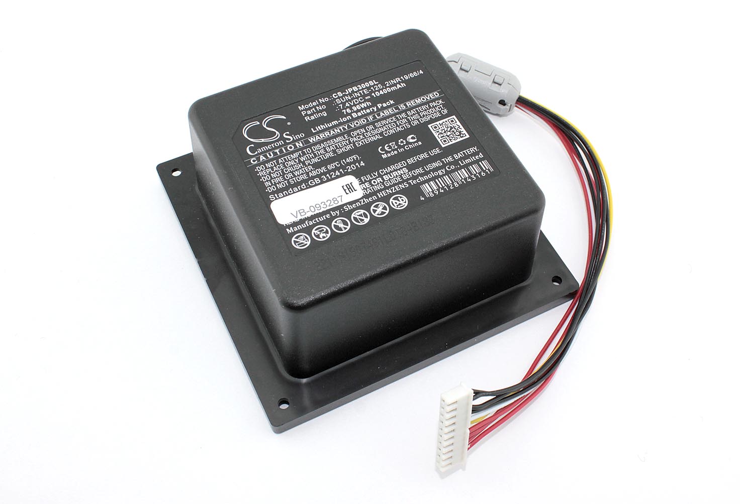 Аккумуляторная батарея CameronSino CS-JPB300SL для JBL PartyBox 300 7.4V 10400mAh / 76.96Wh