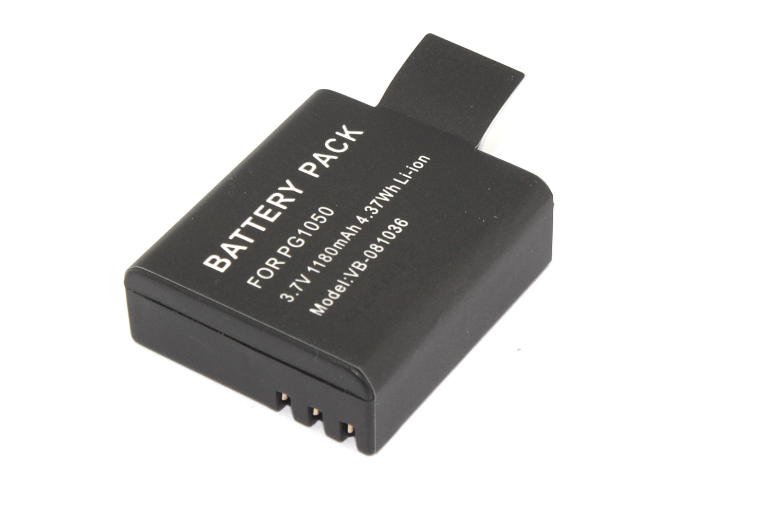 Аккумуляторная батарея для видеокамеры Eken H2, H8, H8R, H3R, H9, H9R (PG1050) 3.7V 1180mAh Li-ion