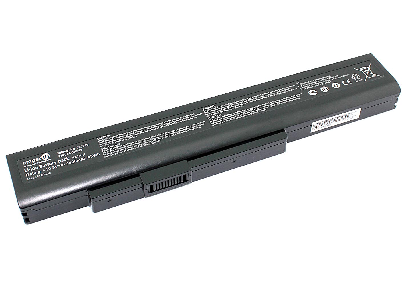 Аккумуляторная батарея Amperin для ноутбука MSI A6400 CR640 11.1V 4400mAh AI-CR640