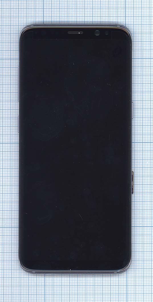Дисплей для Samsung Galaxy S8 SM-G950F черный с фиолетовой рамкой