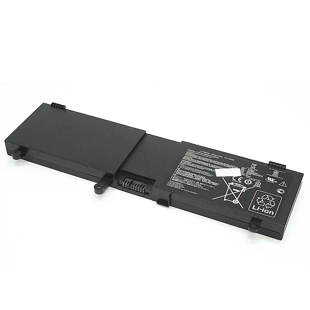 Аккумуляторная батарея для ноутбука Asus N550 15V 59Wh C41-N550 черная