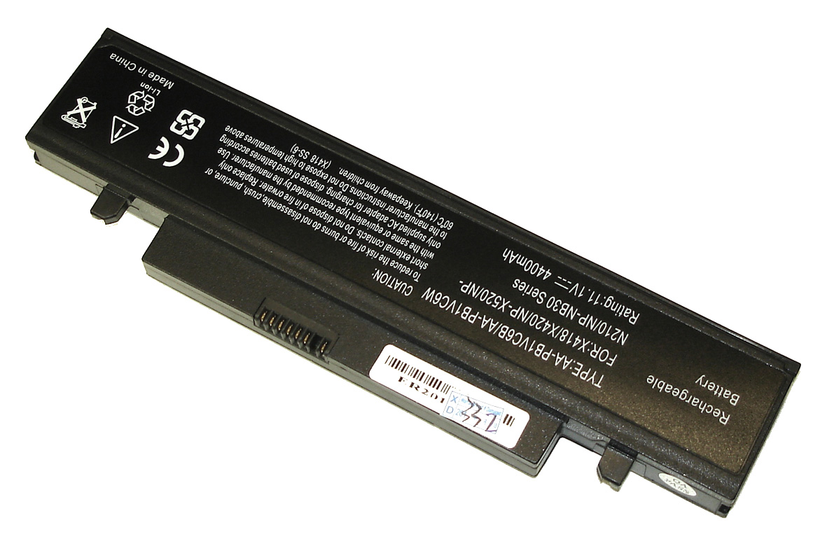 Аккумуляторная батарея для ноутбукa Samsung N210, NB30, NP-N210 (AA-PB1VC6B) 5200mAh OEM черная