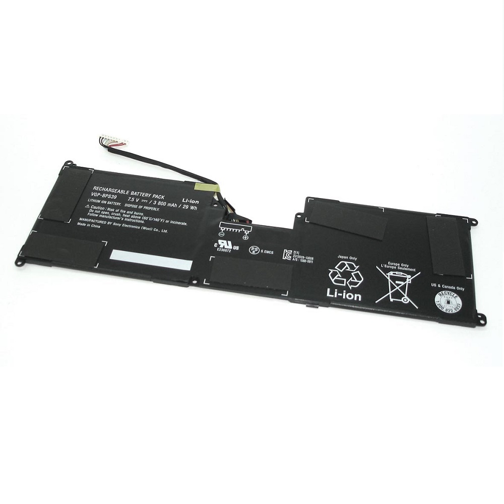 Аккумуляторная батарея для ноутбука Sony Vaio Tap 11 (VGP-BPS39) 7.5V 29Wh