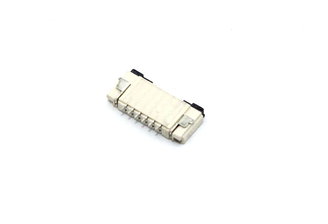Разъем FPC Flip-Lock 1010-6RLGF 6 pin высота 1мм шаг 1мм