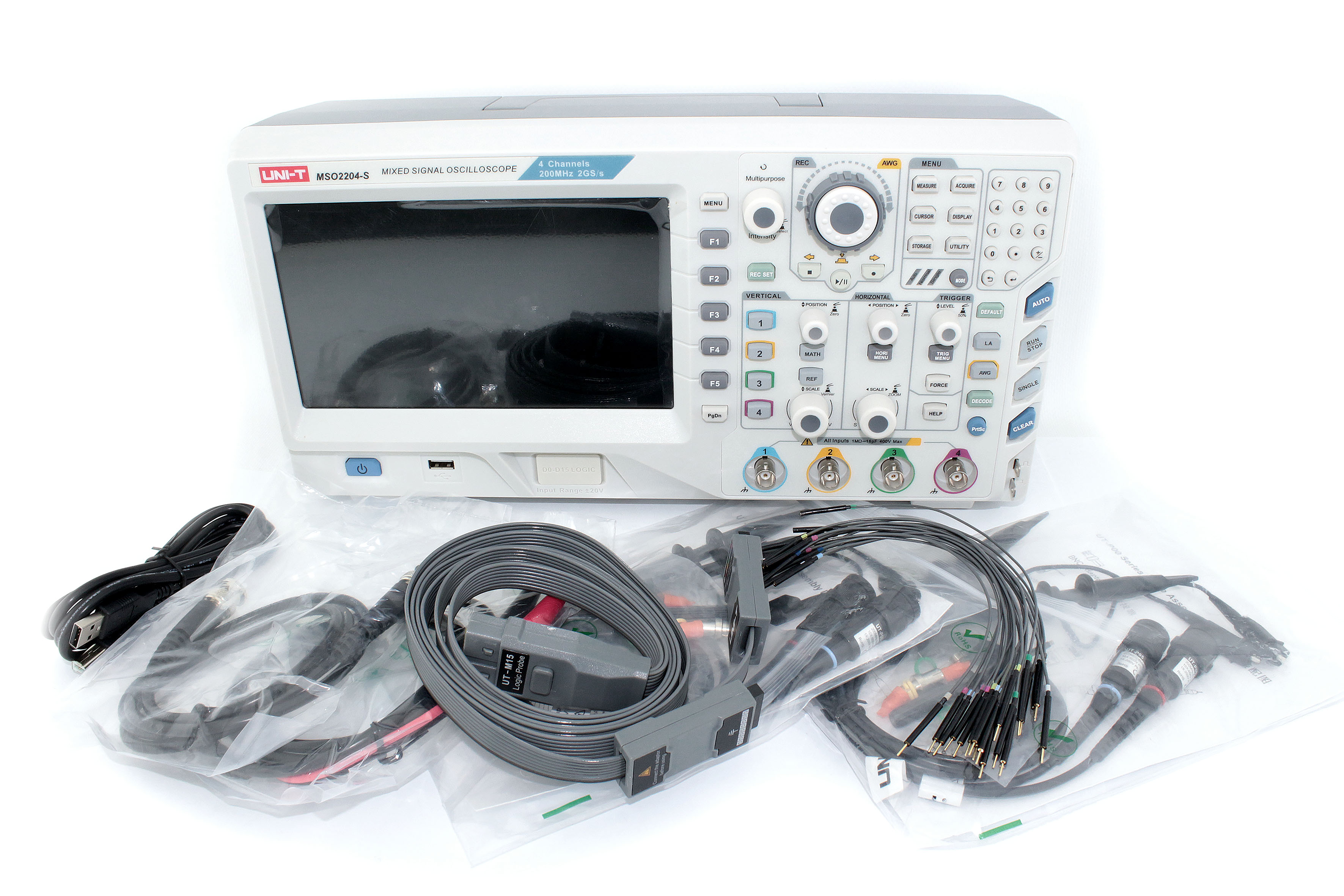 Цифровой осциллограф UNI-T MSO2204-S.