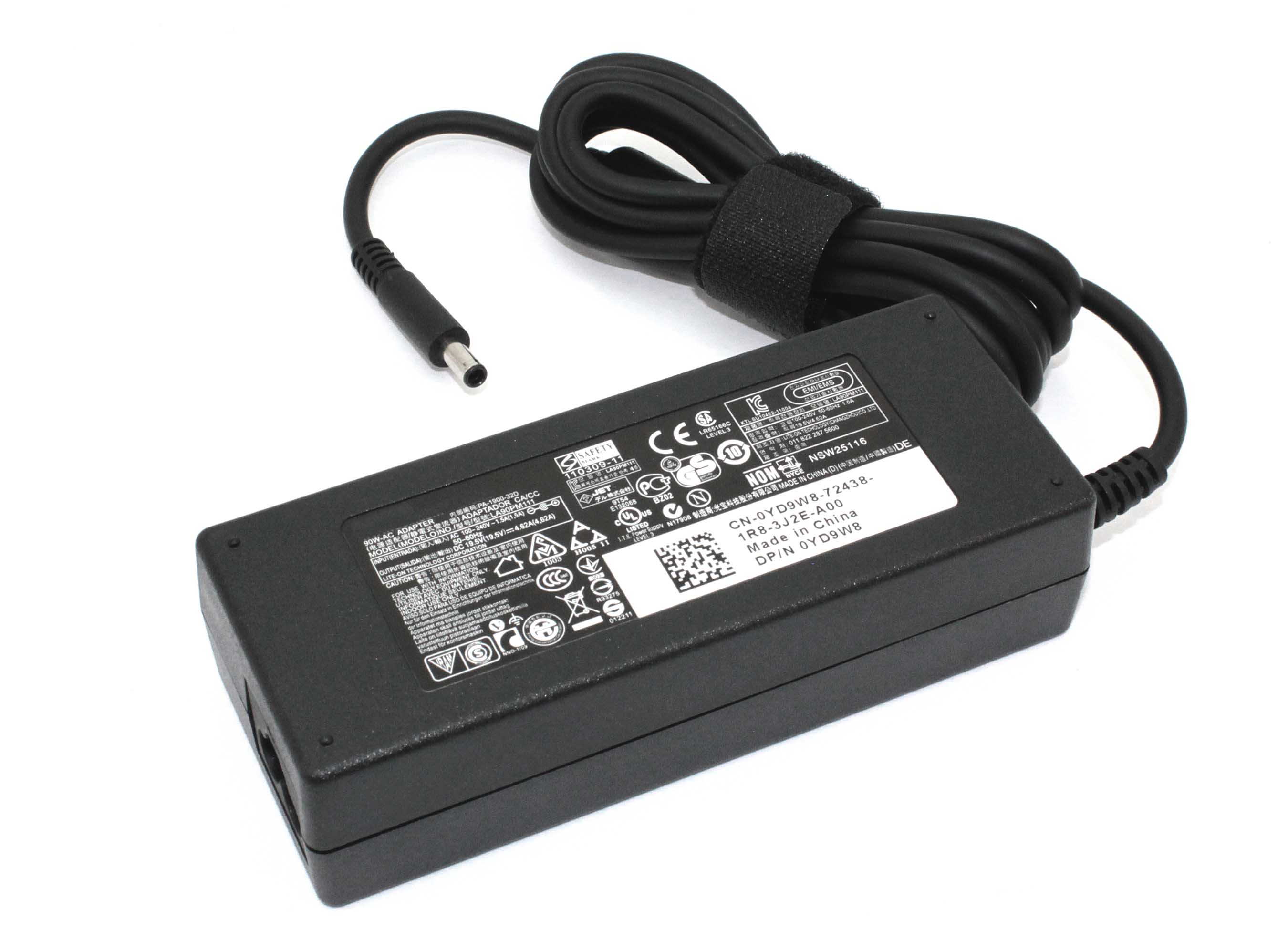 Блок питания (сетевой адаптер) для ноутбуков Dell 19.5V 4.62A 4.5x3.0