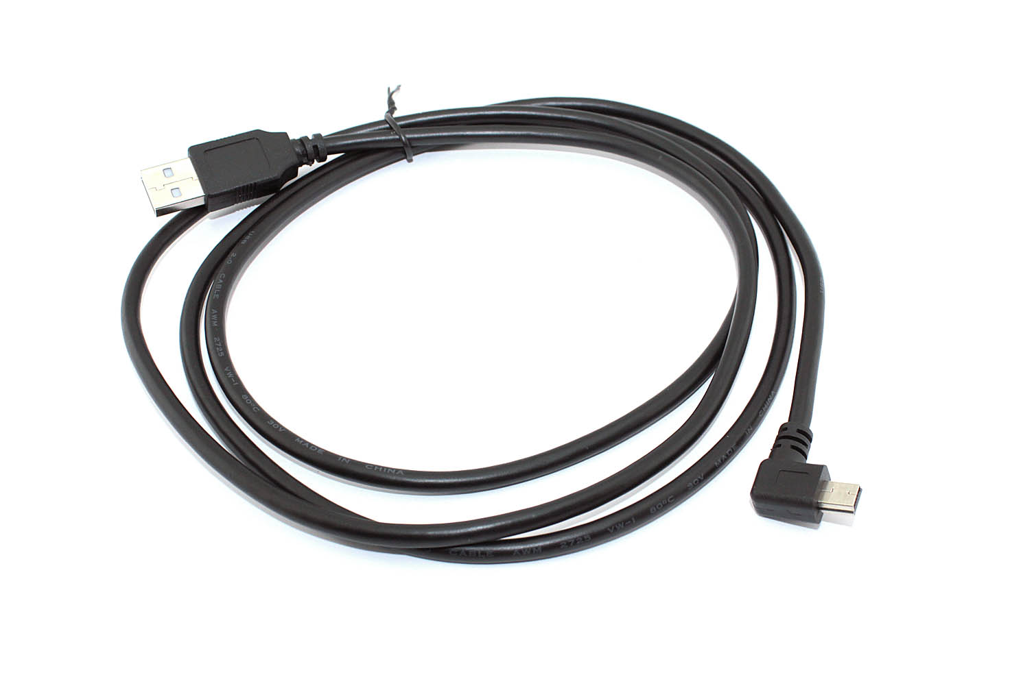 Кабель USB Type A на Mini USB угол вправо 1,5 м