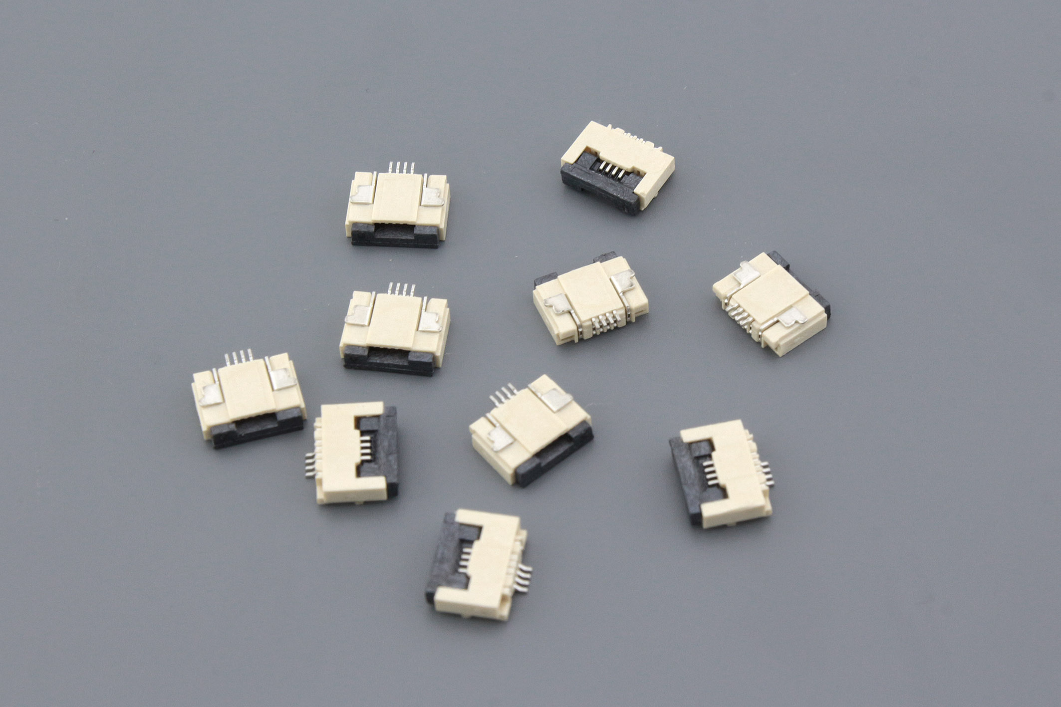 Разъем FPC Flip-Lock 0510-4RLGF 4 pin высота 1мм шаг 0,5мм 10 шт