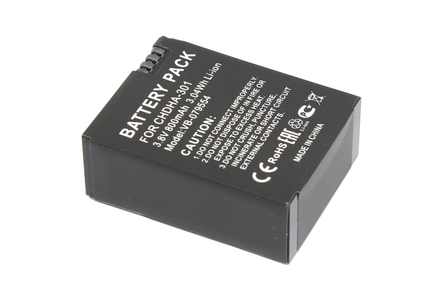 Аккумуляторная батарея для видеокамеры GoPro HD HERO (CHDHA-301) 3.8V 800mAh Li-ion