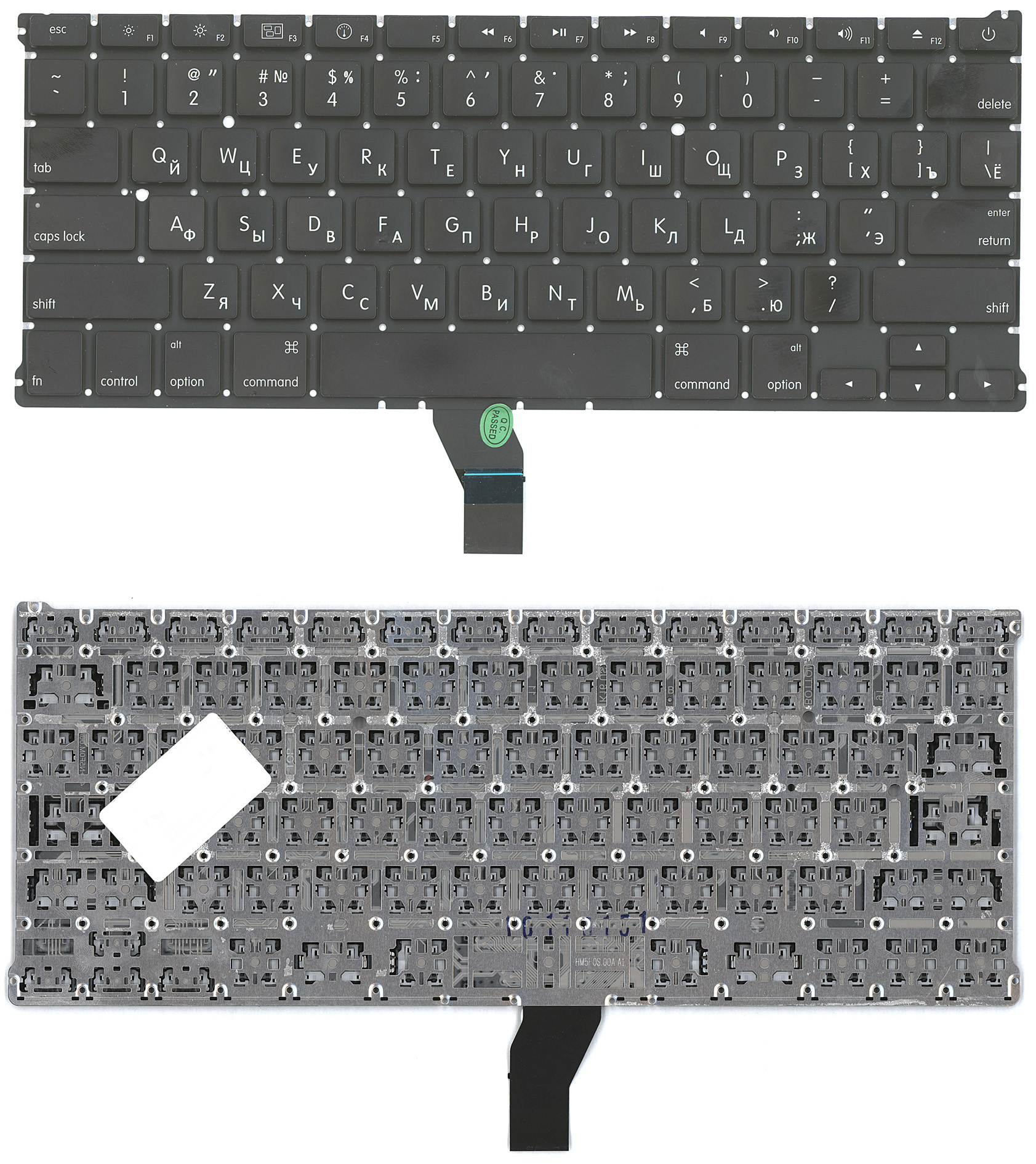 Клавиатура для ноутбука MacBook A1369 плоский ENTER без подсветки 2010+