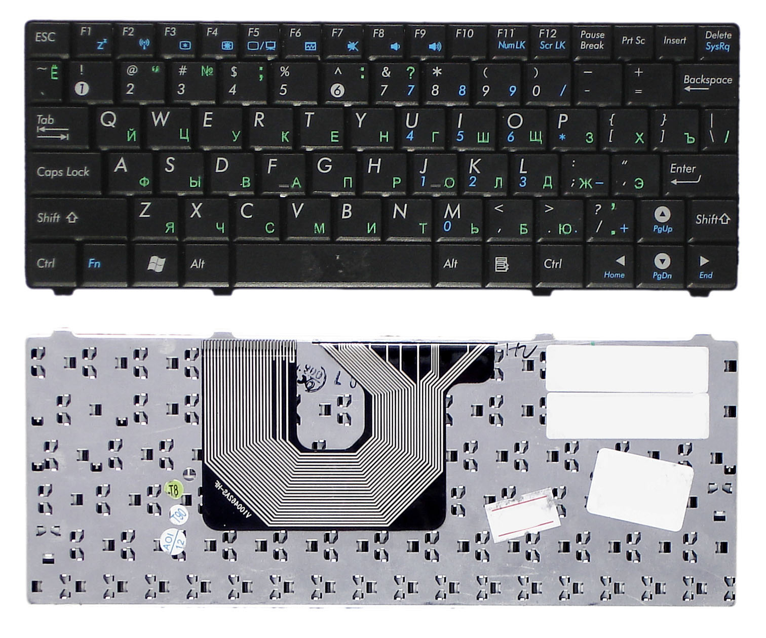 Клавиатура для ноутбука Asus Eee PC 900HA T91 T91MT 900SD Черная