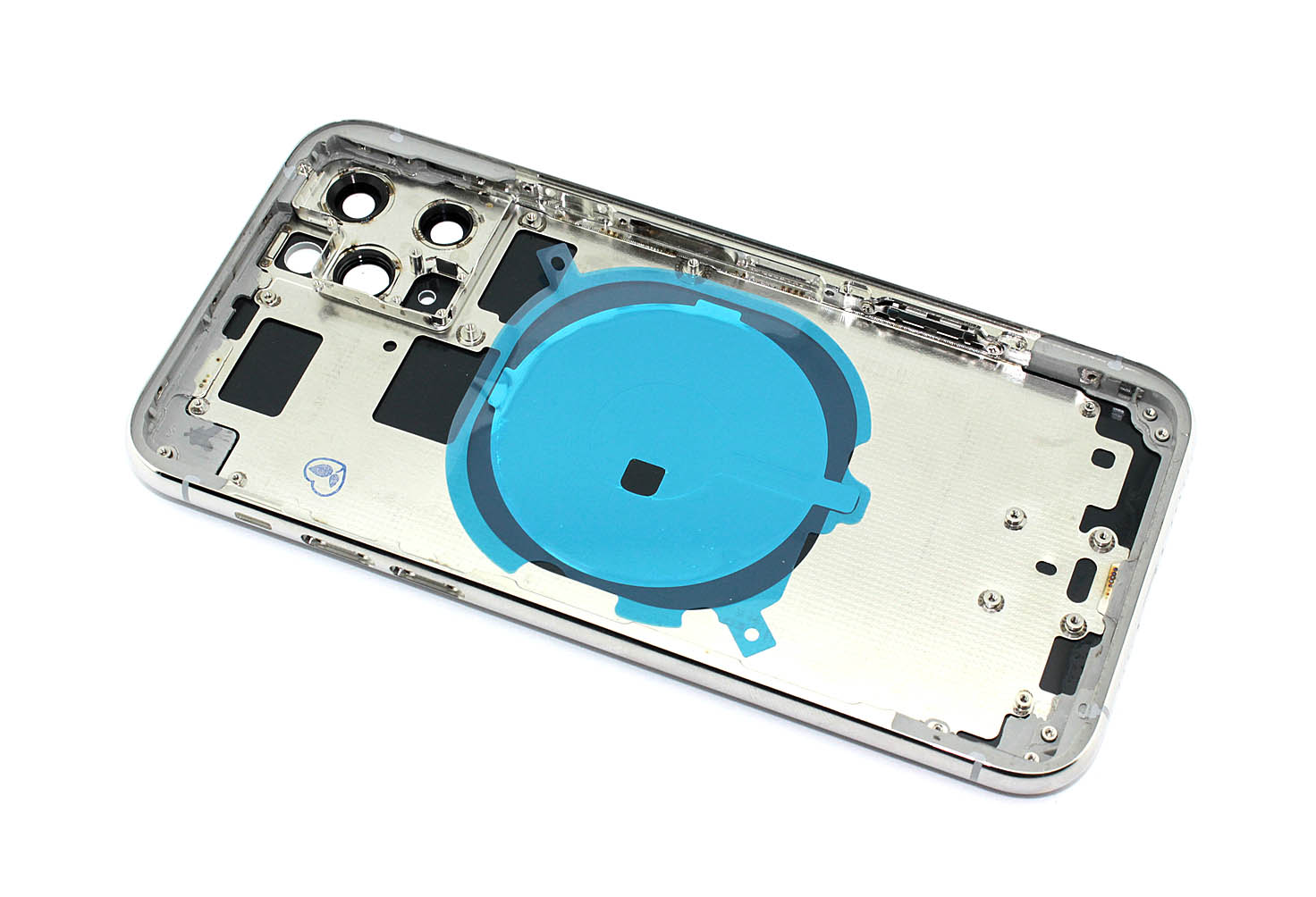 Задняя крышка (корпус) в сборе с рамкой для Apple iPhone 11 Pro, белая