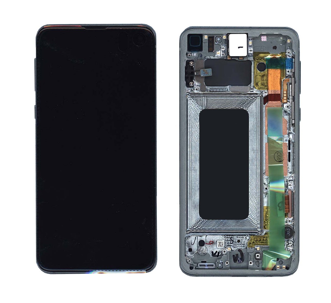 Дисплей для Samsung Galaxy S10e SM-G970F в сборе с тачскрином и рамкой зеленый