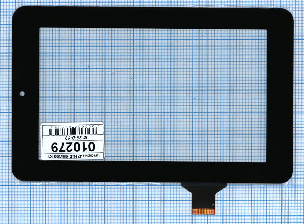 Сенсорное стекло (тачскрин) J2 HLD-GG705S R1 черное