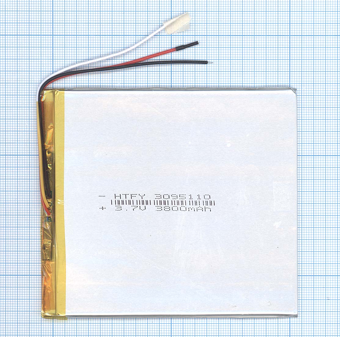 Аккумулятор Li-Pol (батарея) 3*95*110мм 3pin 3.7V/3800mAh