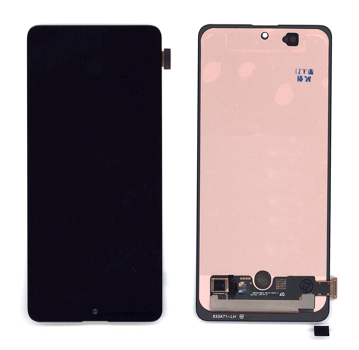 Дисплей для Samsung Galaxy A71 SM-A715F в сборе с тачскрином (OLED Full Size) черный