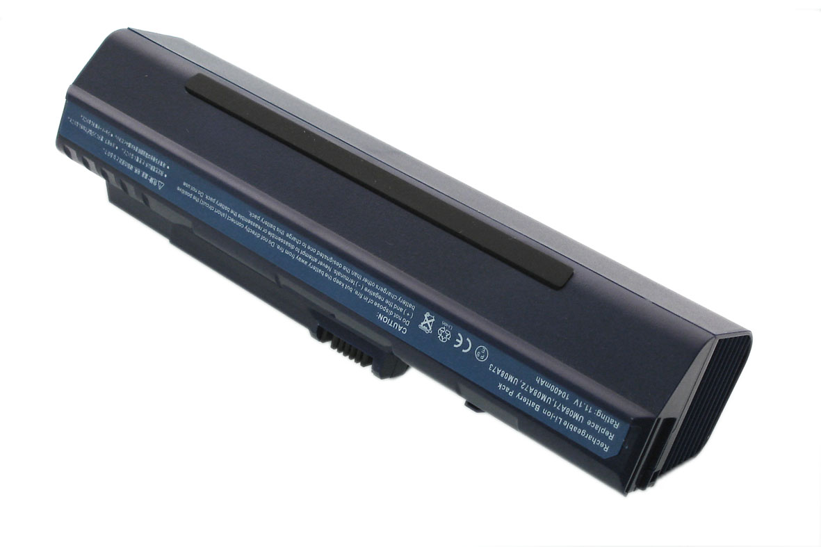 Аккумуляторная батарея для ноутбука Acer Aspire One ZG-5 D150 A110 531h 11,1V 10400mAh OEM черная