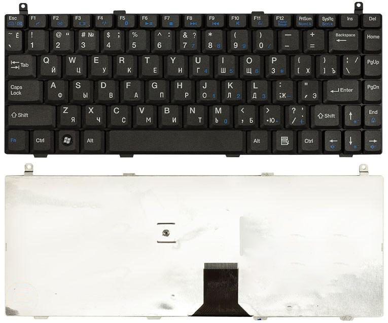 Клавиатура для ноутбука Lenovo F30 F30A черная