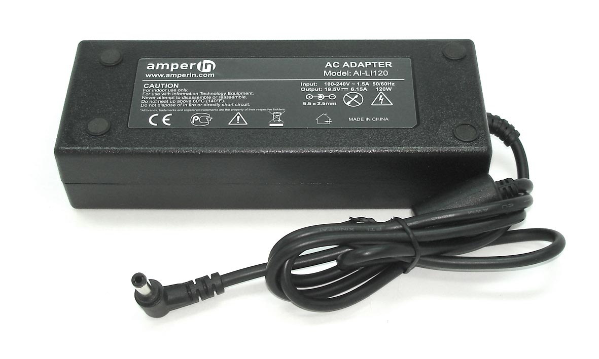 Блок питания (сетевой адаптер) Amperin AI-LI120 для ноутбуков Lenovo 19.5V 6.15A 5.5*2.5mm