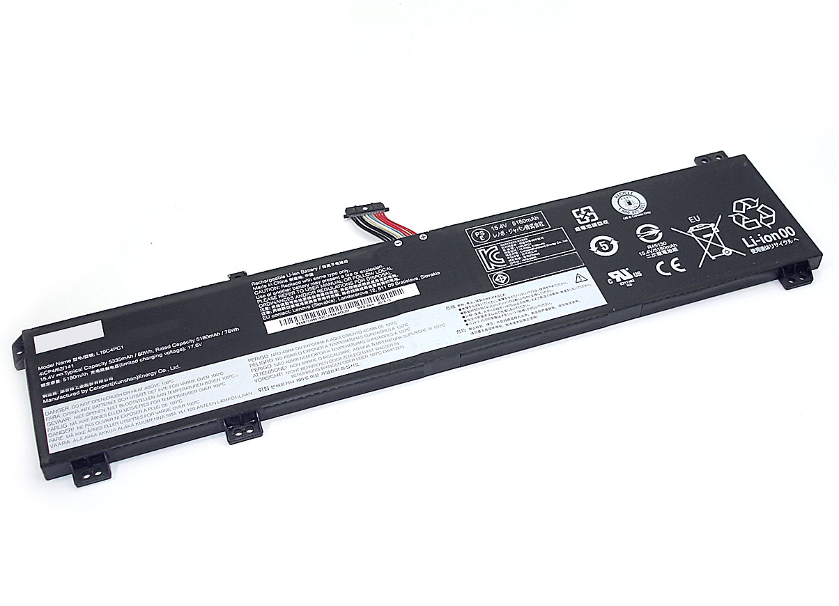 Аккумуляторная батарея для ноутбука Lenovo Legion 5-15ARH05 (L19M4PC1) 15.36V 80wh