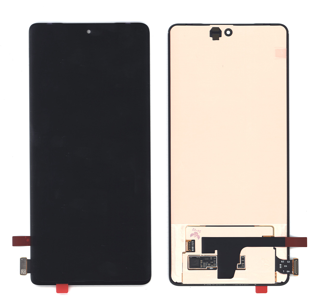 Дисплей для V27 (V2246) 5G в сборе с тачскрином черный Amoled