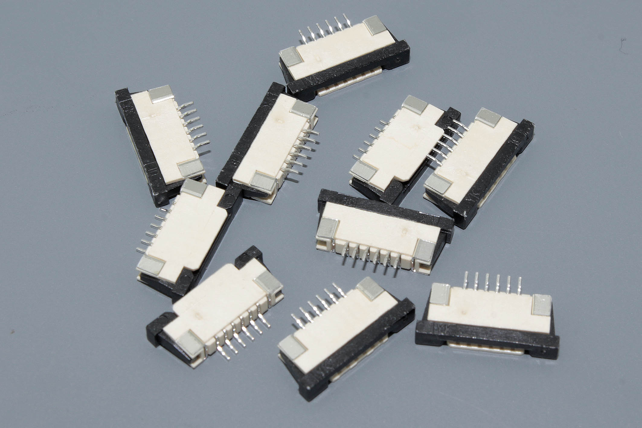 Разъем FPC Half Coverage Top Contact 1.0K-BS-6PWB 6 pin высота 2мм шаг 1мм 10 шт